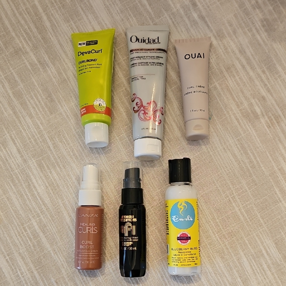 Green and White Hair Styling Essentials